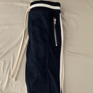 MNML NAVY BLUE TRACKPANTS
